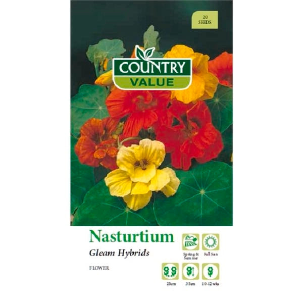 Country Value Nasturtium Gleam Hybrids